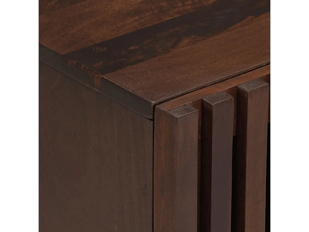 Bryral  Tables de chevet 2 pcs 40x34x46 cm bois de manguier massif