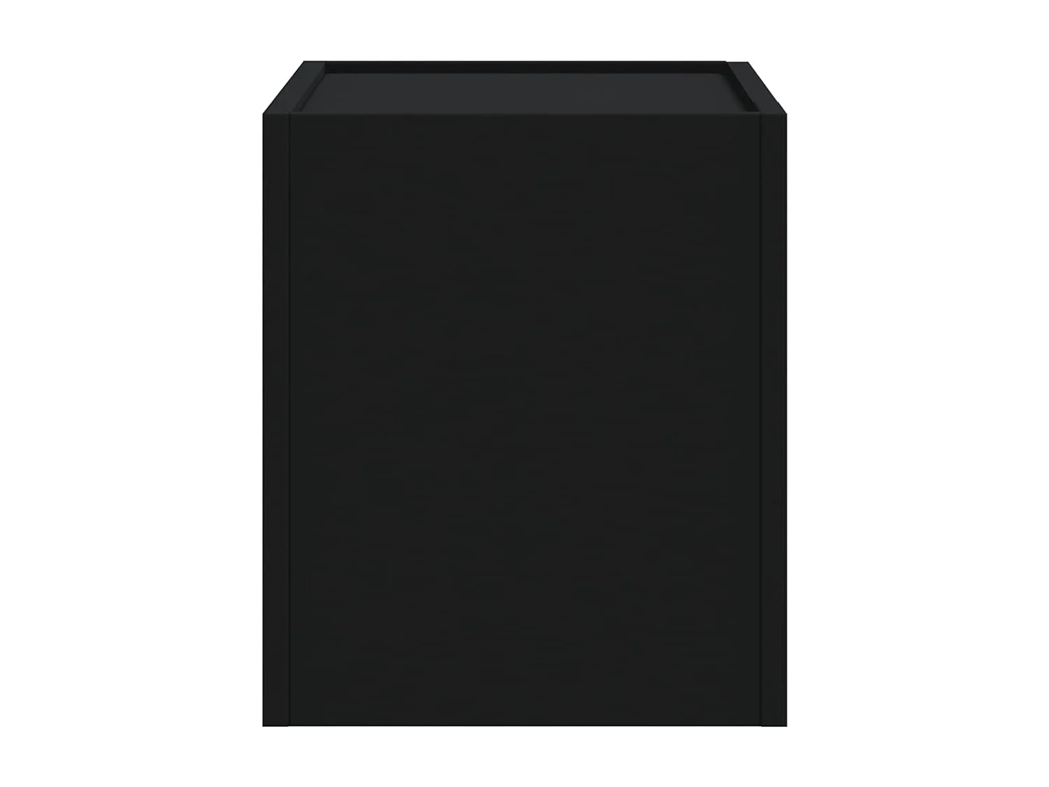 Dayton  Mesitas de noche de pared 2 unidades negra 45x30x35 cm