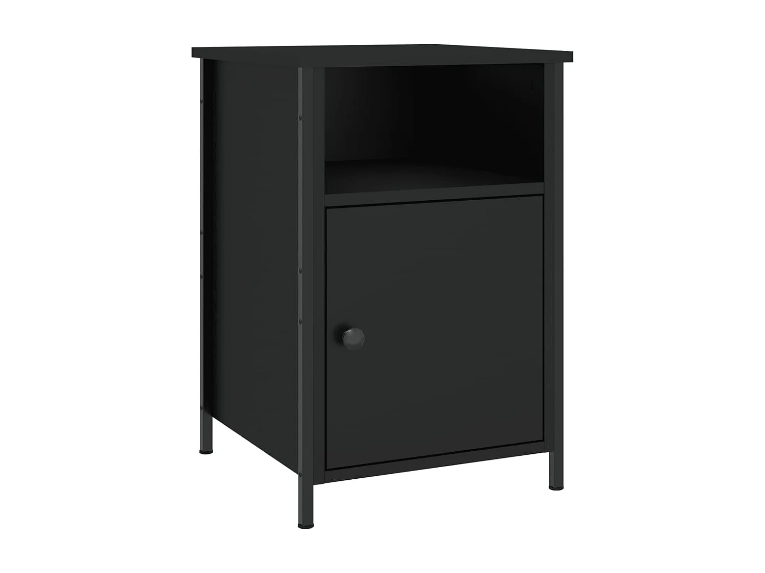 Lindra  Tables de chevet 2 pcs noir 40x42x60 cm bois d'ingénierie