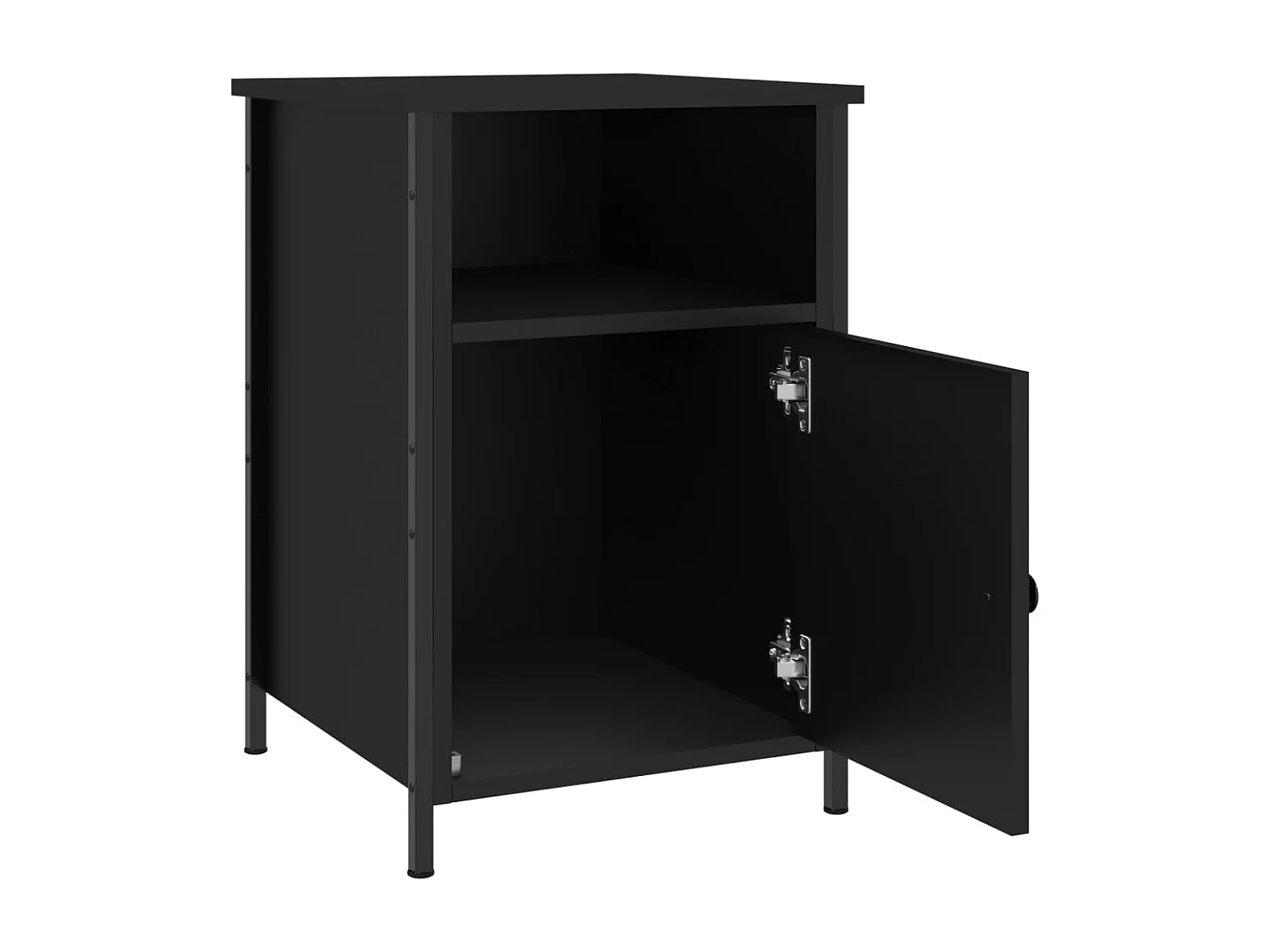 Lindra  Tables de chevet 2 pcs noir 40x42x60 cm bois d'ingénierie