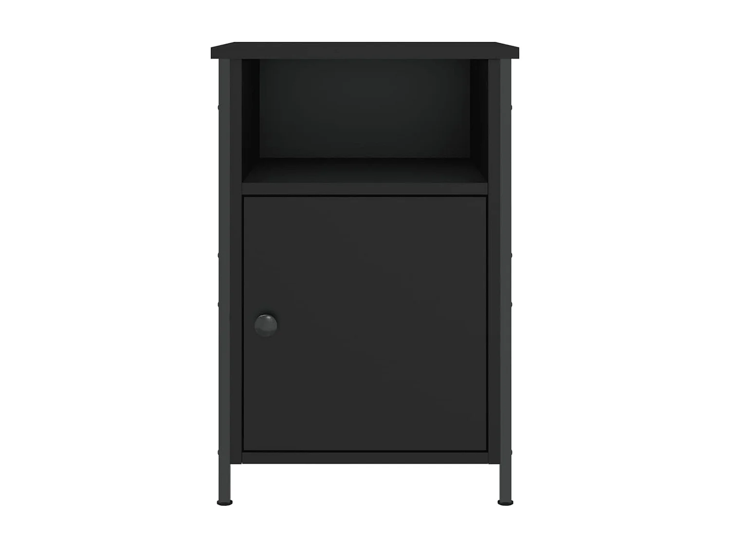 Lindra  Comodini 2 pz Neri 40x42x60 cm in Legno Multistrato