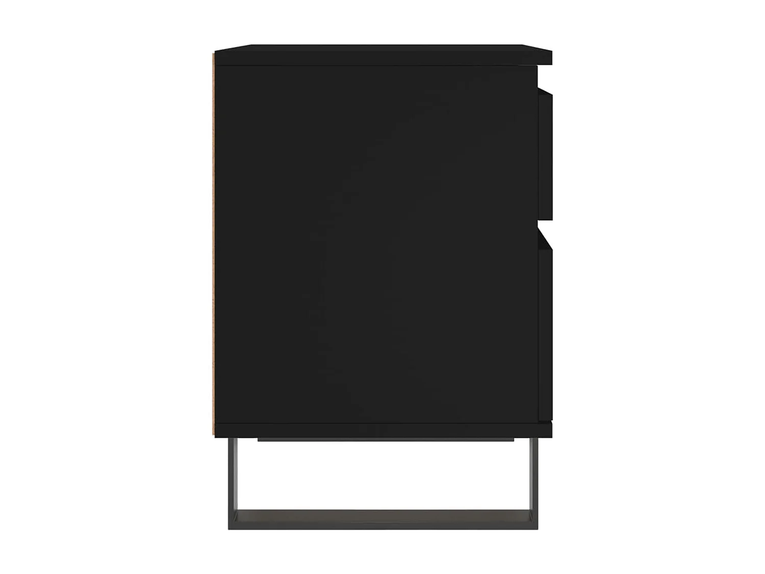 Rinald  Tables de chevet 2 pcs noir 40x35x50 cm bois d’ingénierie