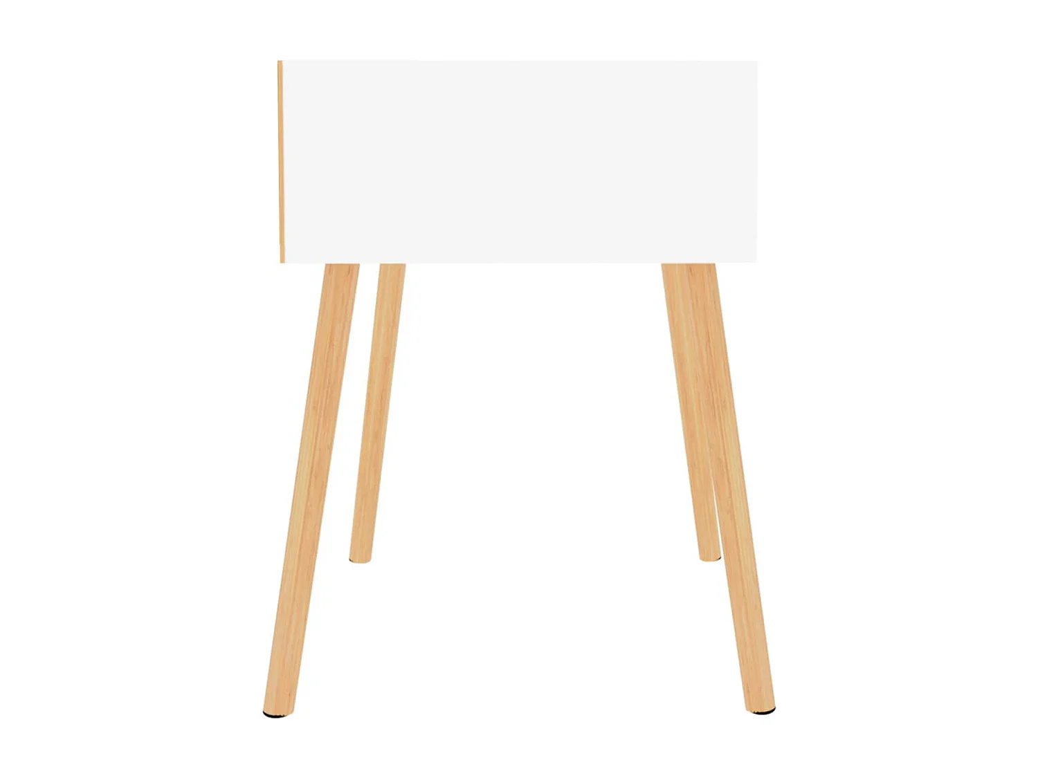 Wellsville  Tables de chevet 2 pcs Blanc brillant Bois d'ingénierie