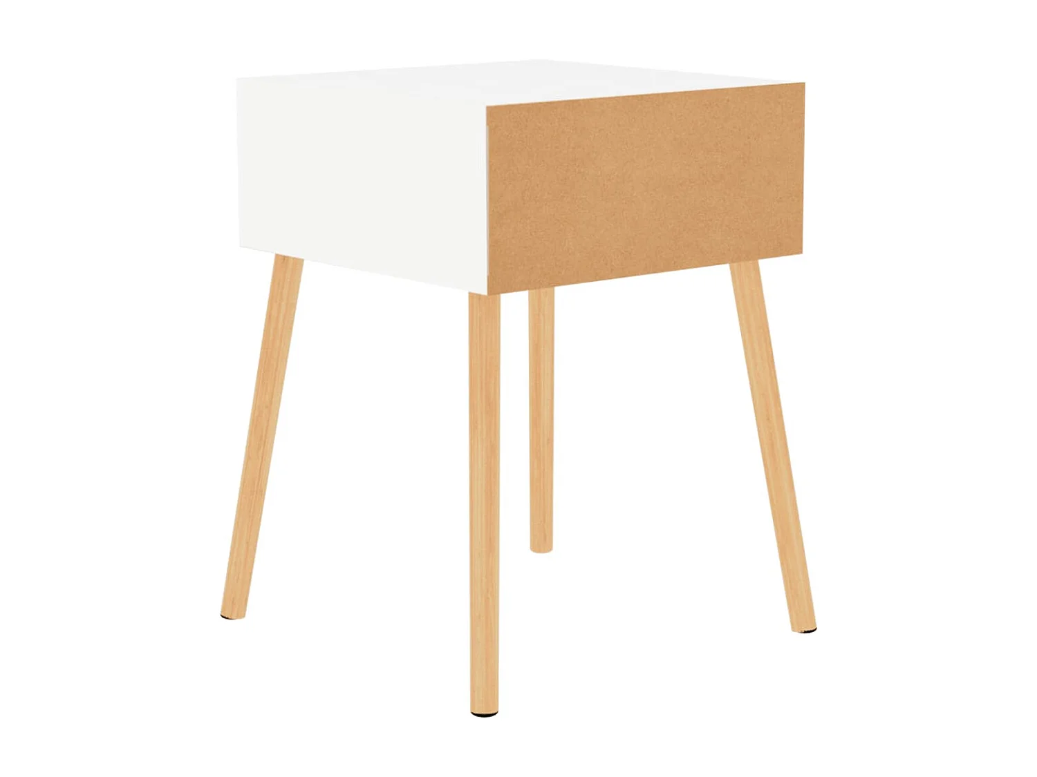 Wellsville  Tables de chevet 2 pcs Blanc brillant Bois d'ingénierie