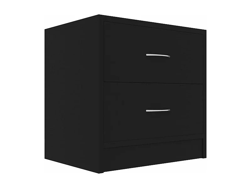 Wytse  Table de chevet Noir 40x30x40 cm Bois d'ingénierie