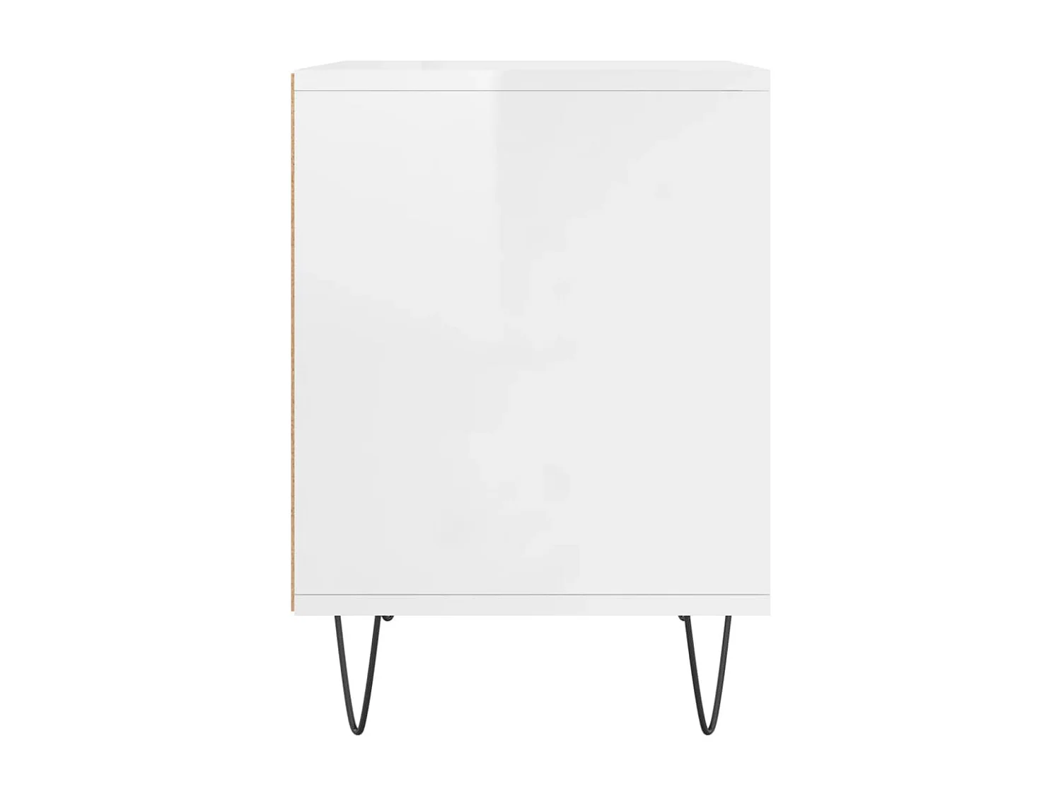 Sander  Tables de chevet 2 pcs blanc brillant 40x35x50 cm