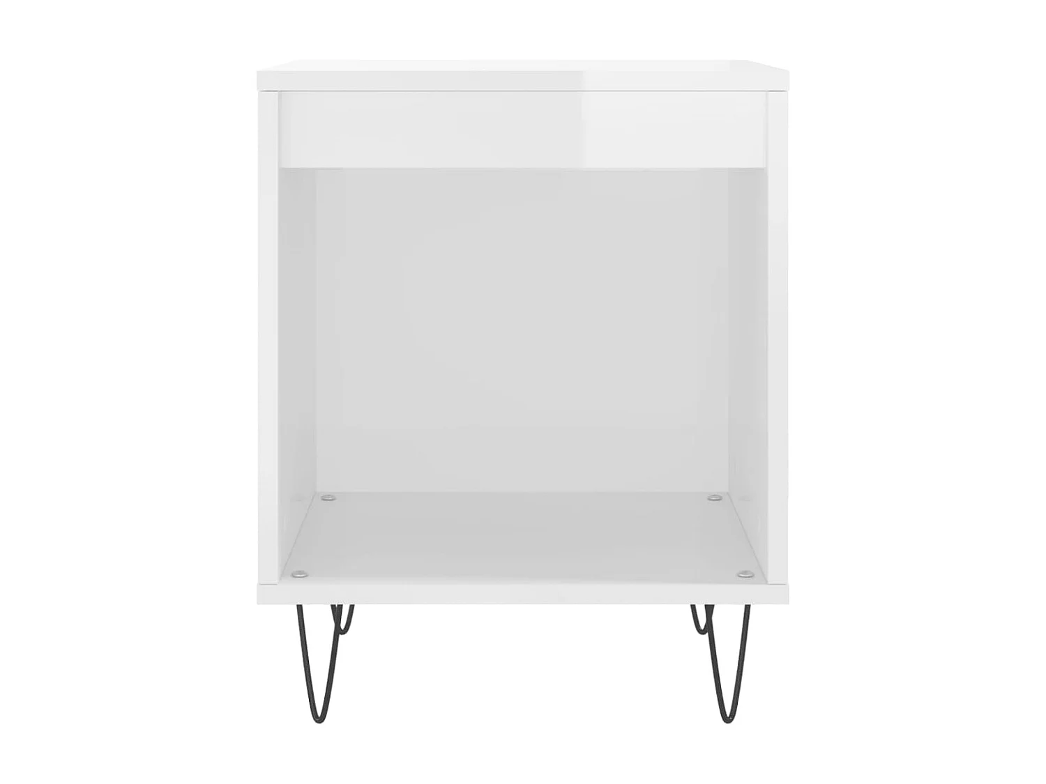 Sander  Tables de chevet 2 pcs blanc brillant 40x35x50 cm