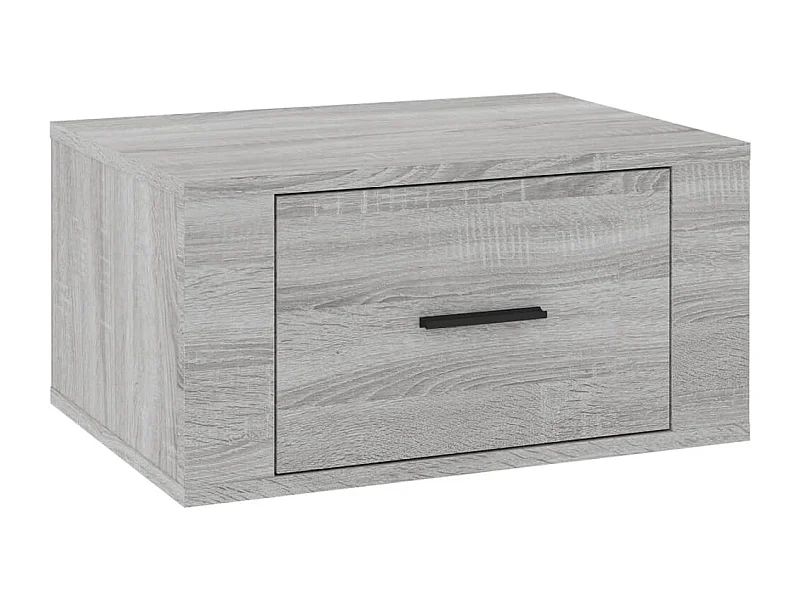 Culpeper  Wand-Nachttisch Grau Sonoma 50x36x25 cm