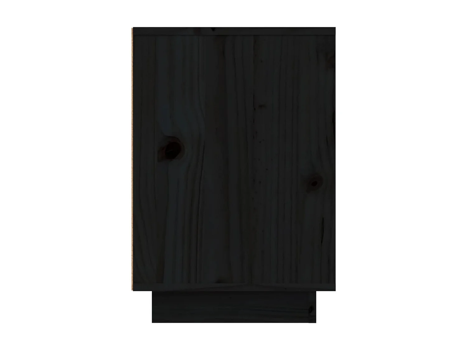 Hollidaysburg  Nachttische 2 Stk. Schwarz 50x34x50 cm Massivholz Kiefer