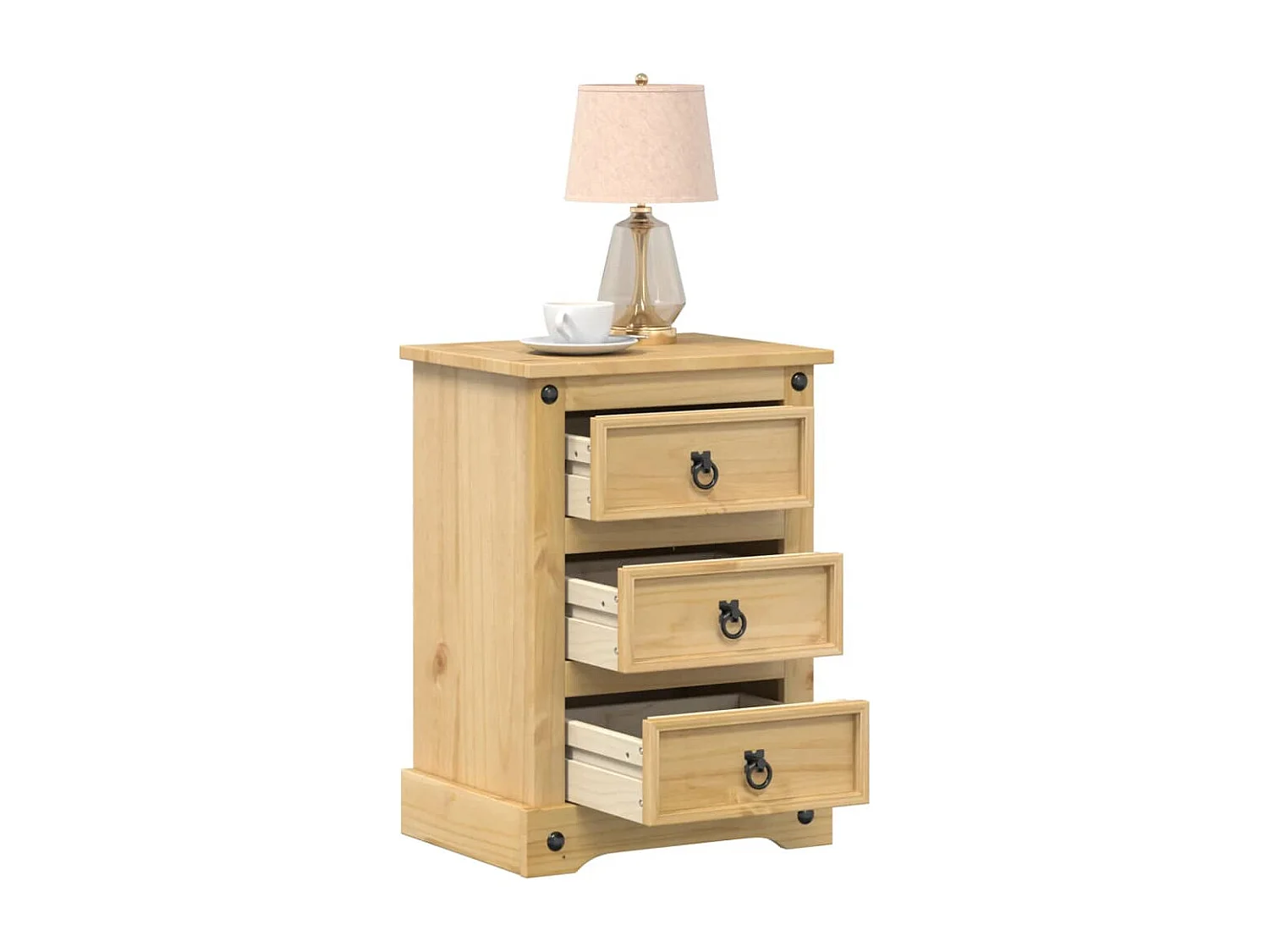 Prolenta Premium -  Table de chevet Corona 45x35x64 cm bois de pin massif