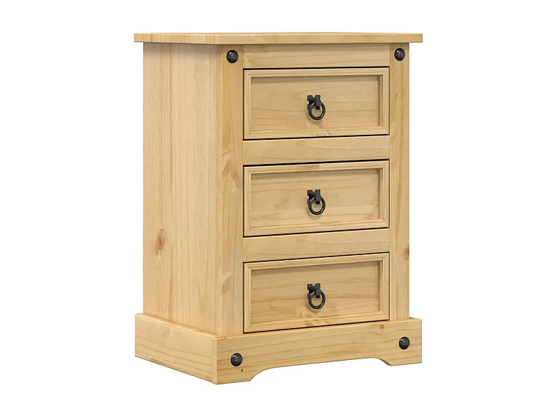 Prolenta Premium -  Table de chevet Corona 45x35x64 cm bois de pin massif