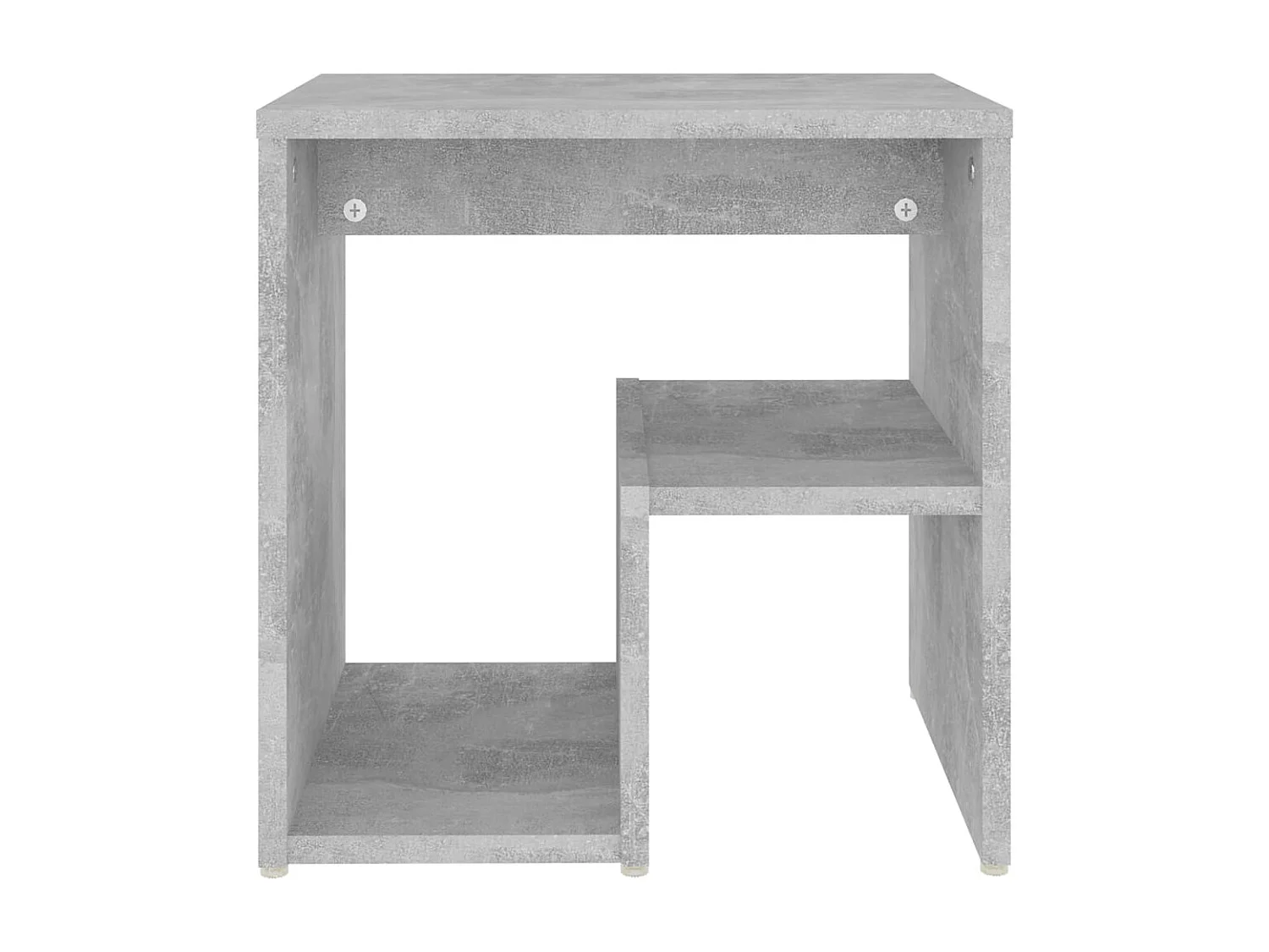 Ouderkerk aan den IJssel  Tables de chevet 2 pcs gris béton 40x30x40 cm bois d'ingénierie