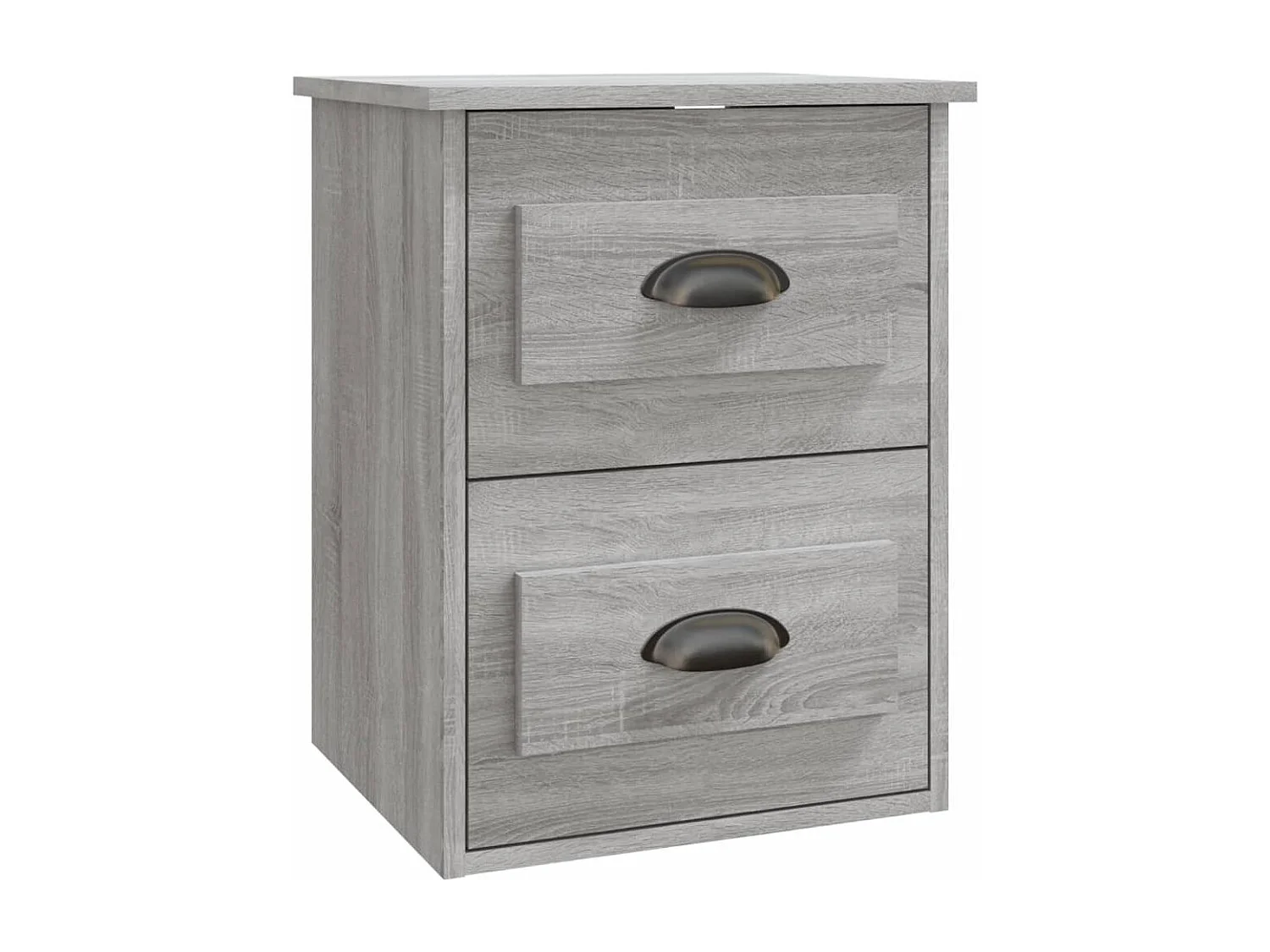 Inez  Table de chevet murale sonoma gris 41,5x36x53 cm