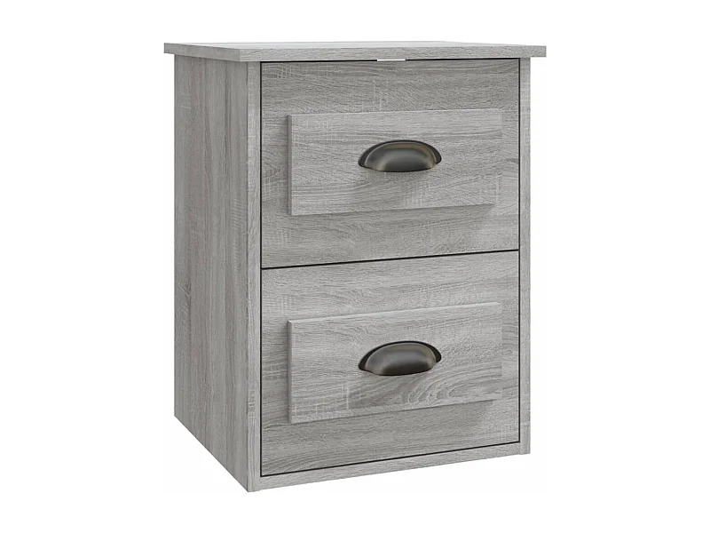 Inez  Table de chevet murale sonoma gris 41,5x36x53 cm