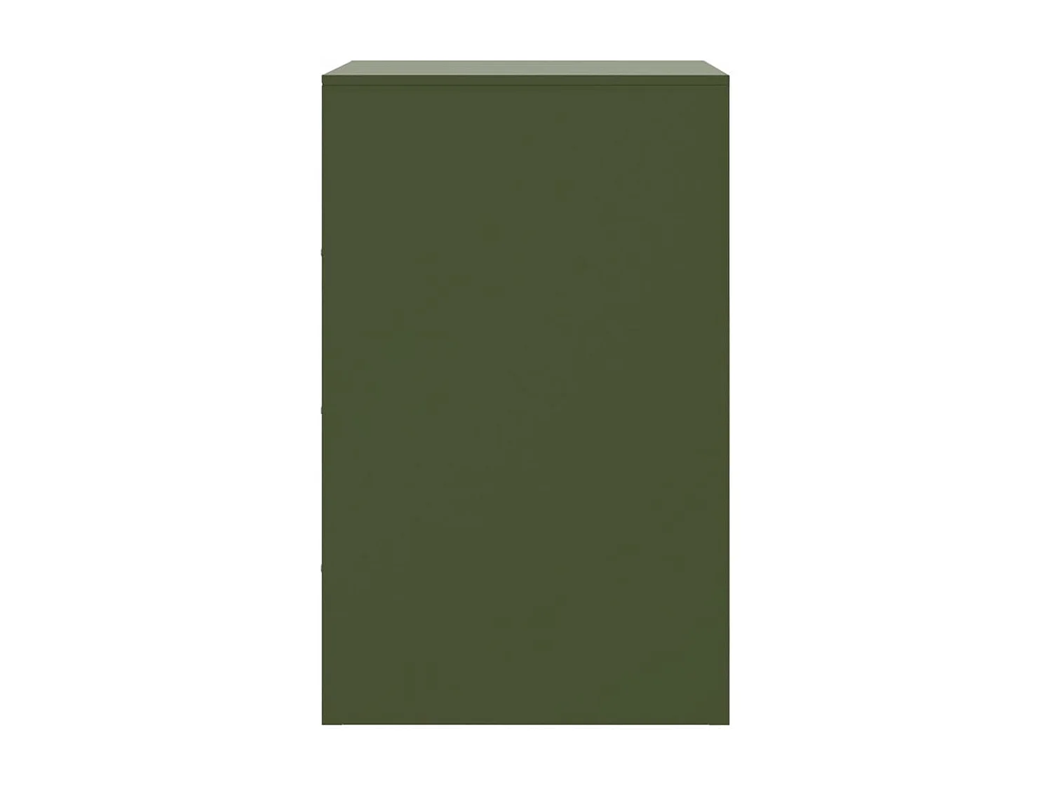 Hereford  Table de chevet vert olive 34,5x39x62 cm acier