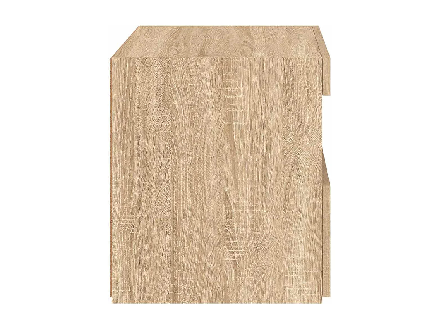 Bishop  Tables de chevet et lumières LED 2 pcs chêne sonoma 50x40x45 cm