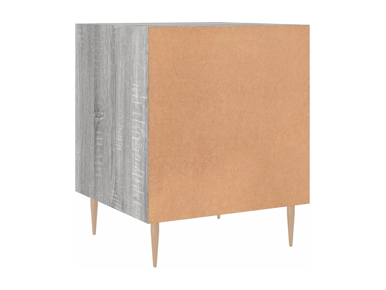 Omar  Tables de chevet 2 pcs sonoma gris 40x40x50cm bois d'ingénierie