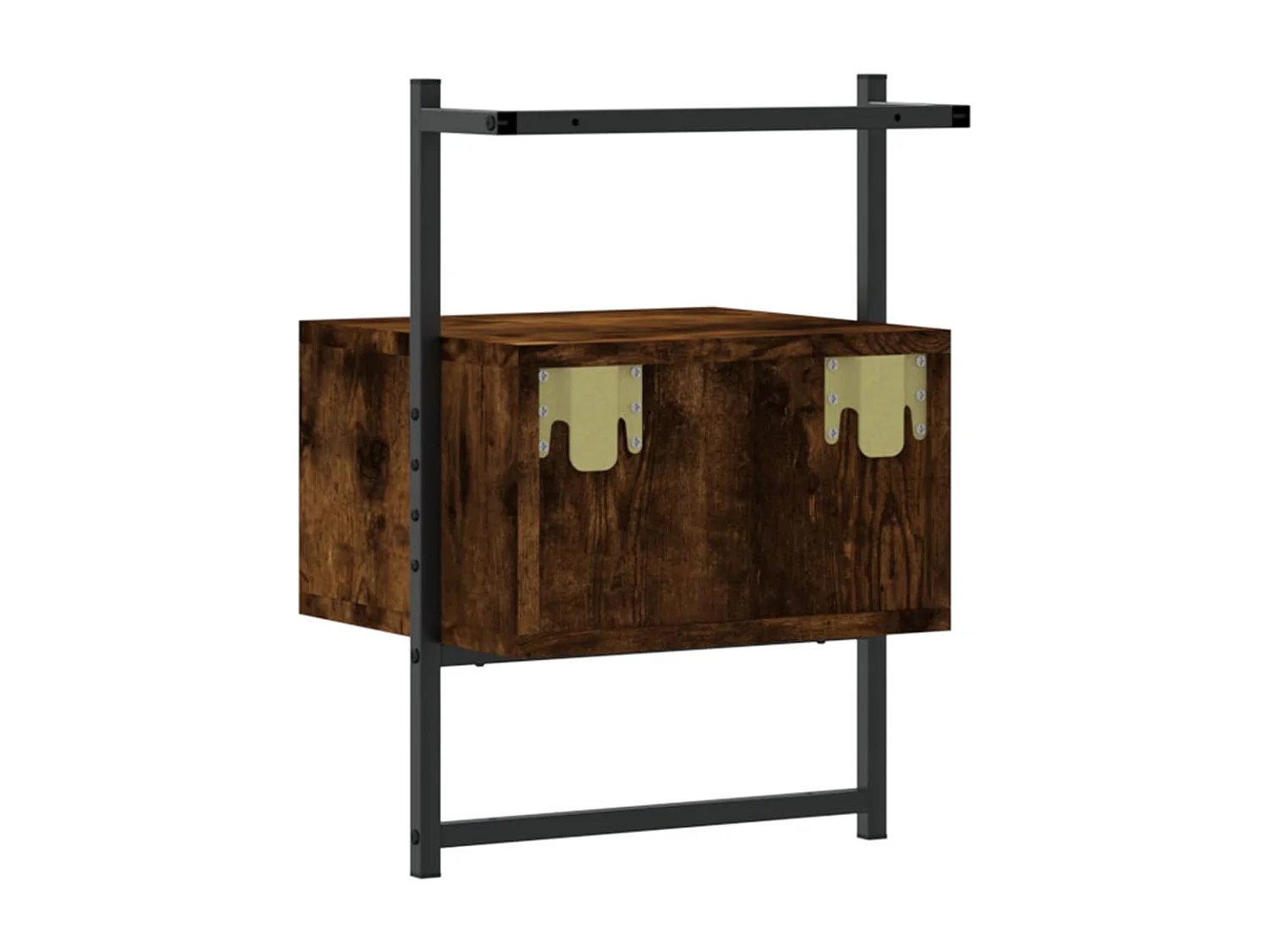 Nyra  Table de chevet murale chêne fumé 35x30x51 cm cm