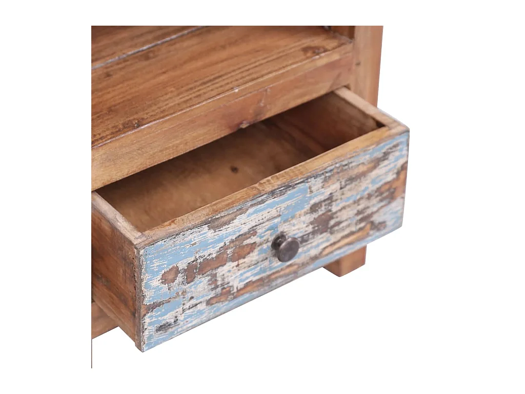 Garden Furniture -  Comodino 41x30x50 cm in Legno Massello di Mogano