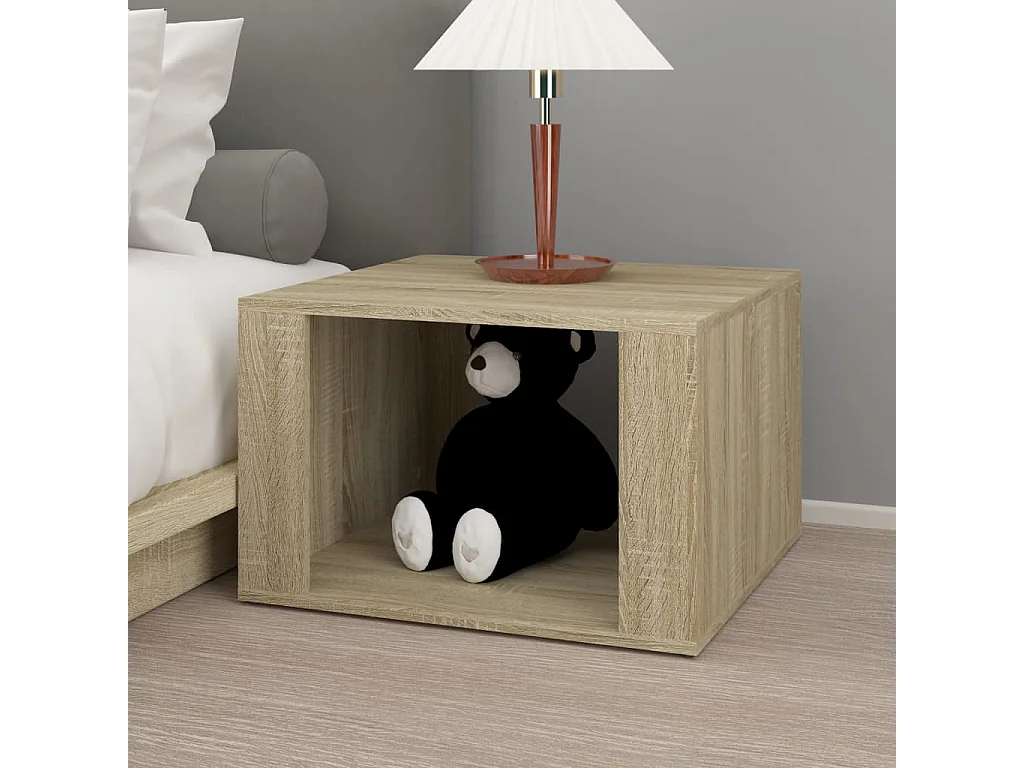 Zalindra  Table de chevet Chêne sonoma 57x55x36 cm Bois d'ingénierie