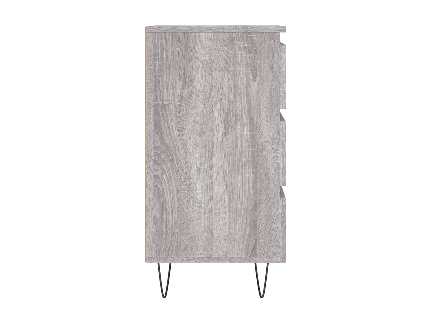 Fiene  Comodino Grigio Sonoma 40x35x69 cm in Legno Multistrato