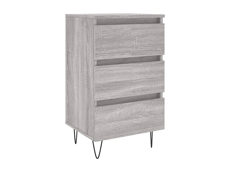 Fiene  Nachttisch Grau Sonoma 40x35x69 cm Holzwerkstoff