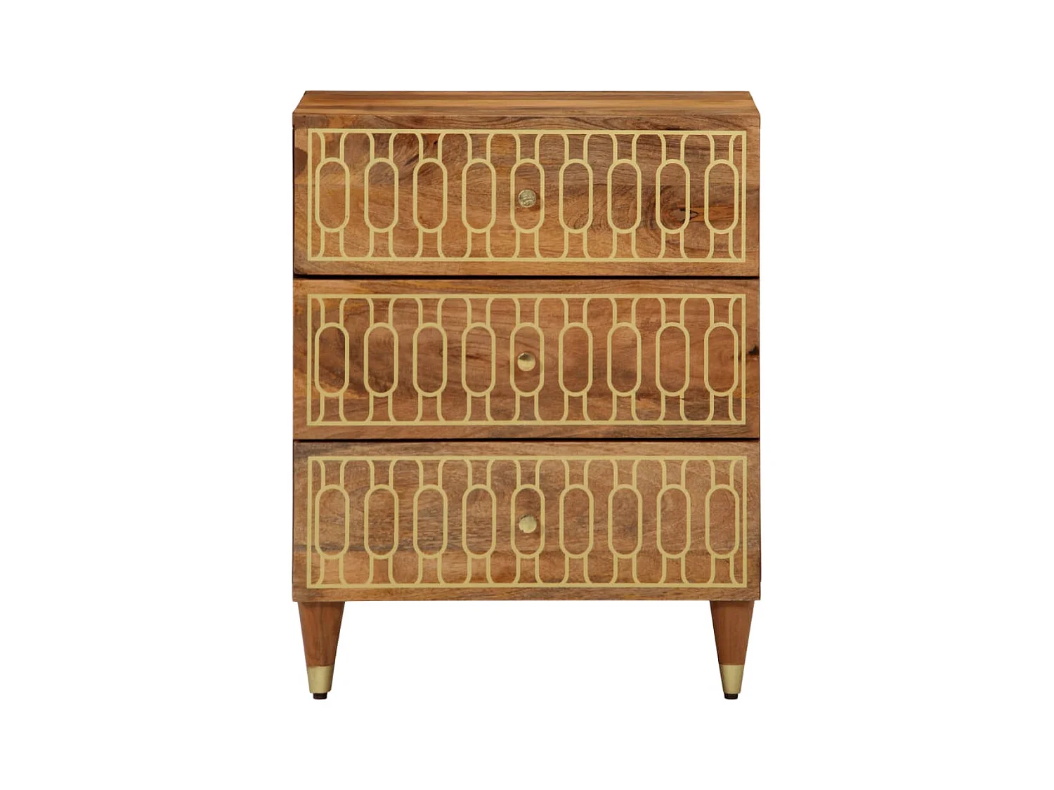 Claire-Viviane-Anne  Nachttisch 50x33x62 cm Massivholz Mango