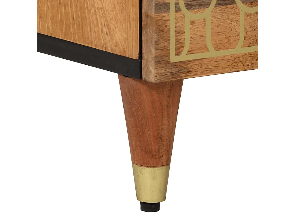 Claire-Viviane-Anne  Table de chevet 50x33x62 cm Bois de manguier solide