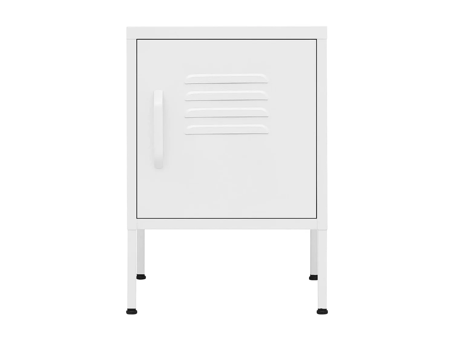 Lakeland  Tables de chevet 2 pcs Blanc 35x35x51 cm Acier