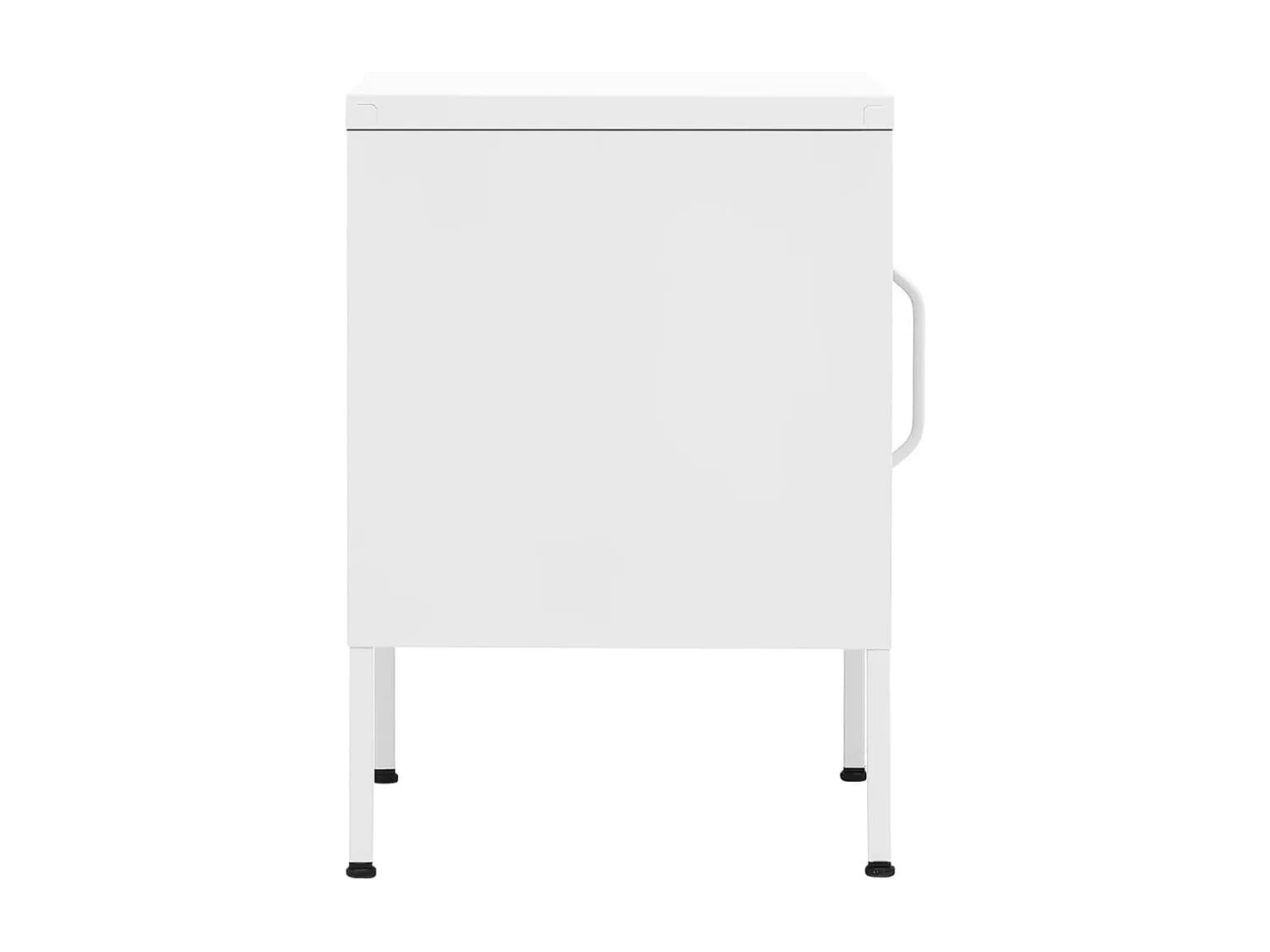 Lakeland  Tables de chevet 2 pcs Blanc 35x35x51 cm Acier