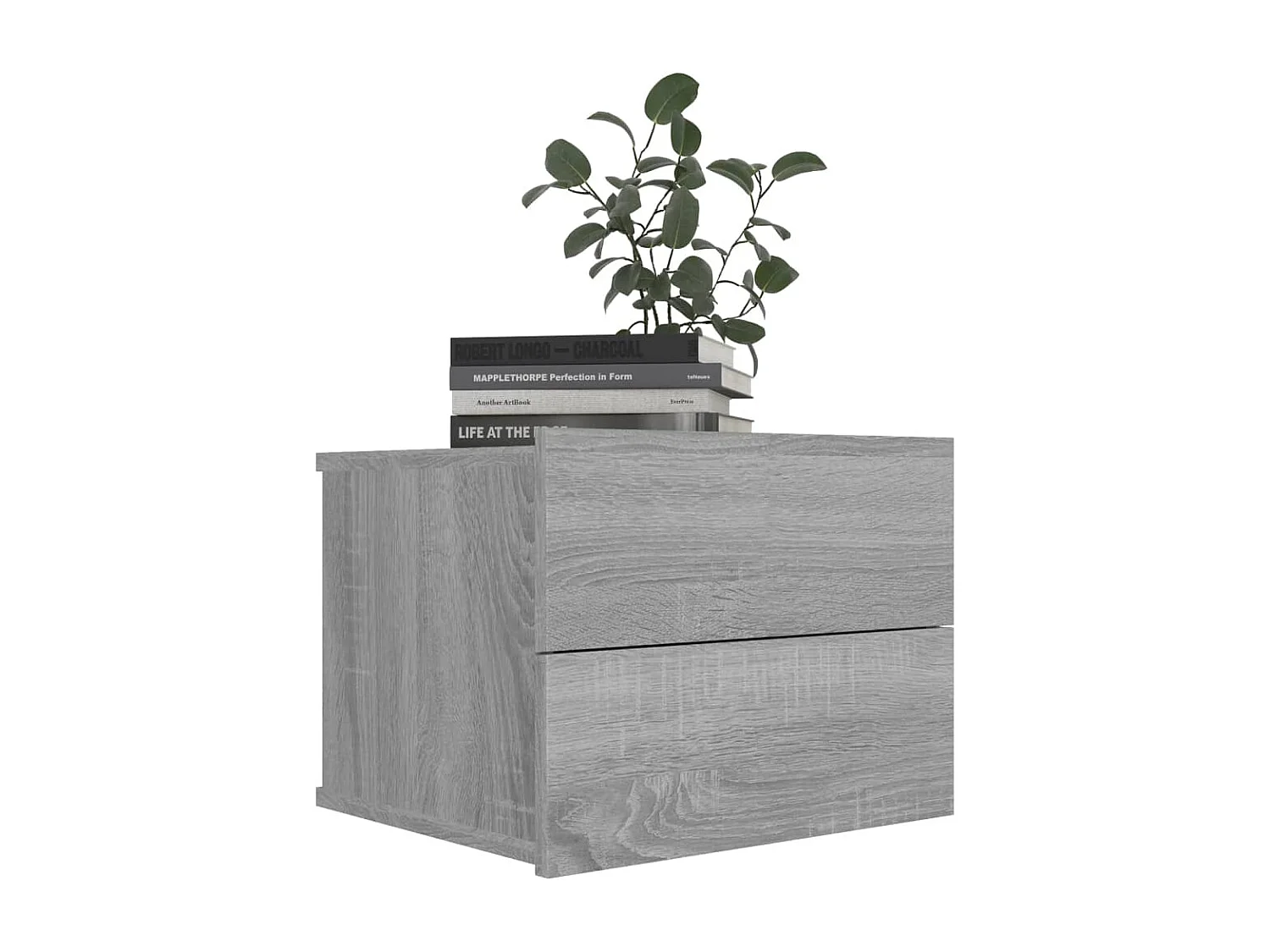 Ylöjärvi  Table de chevet Sonoma gris 40x30x30 cm Bois d'ingénierie