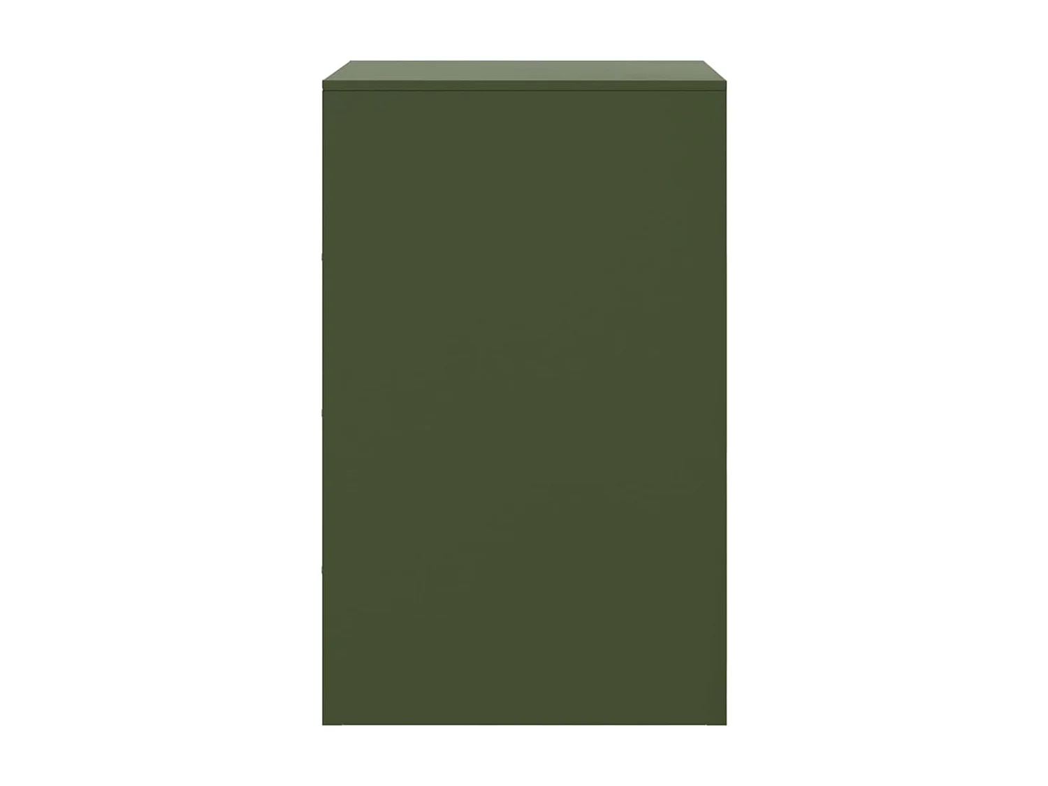 Chasity  Comodino Verde Oliva 34,5x39x62 cm in Acciaio