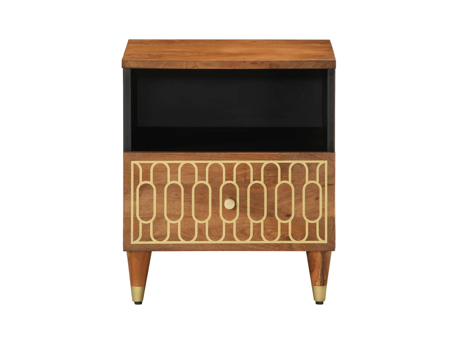Ingebrigt  Nachtkastjes 2 st 40x33x46 cm massief mangohout