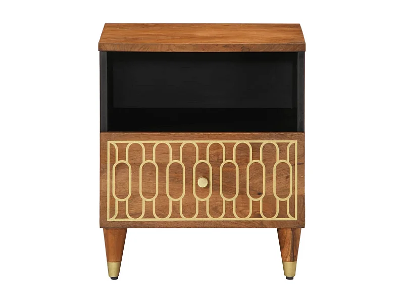 Ingebrigt  Nachttische 2 Stk. 40x33x46 cm Massivholz Mango