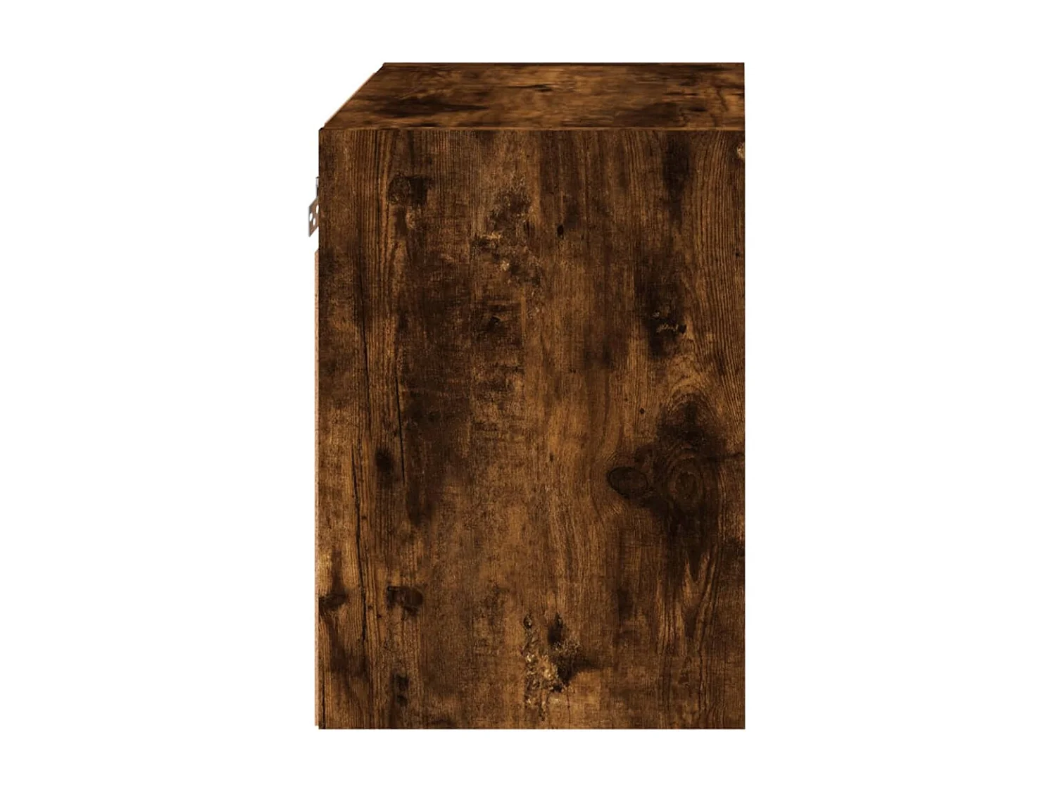 Prolenta Premium -  Table de chevet murale avec lumières LED chêne fumé