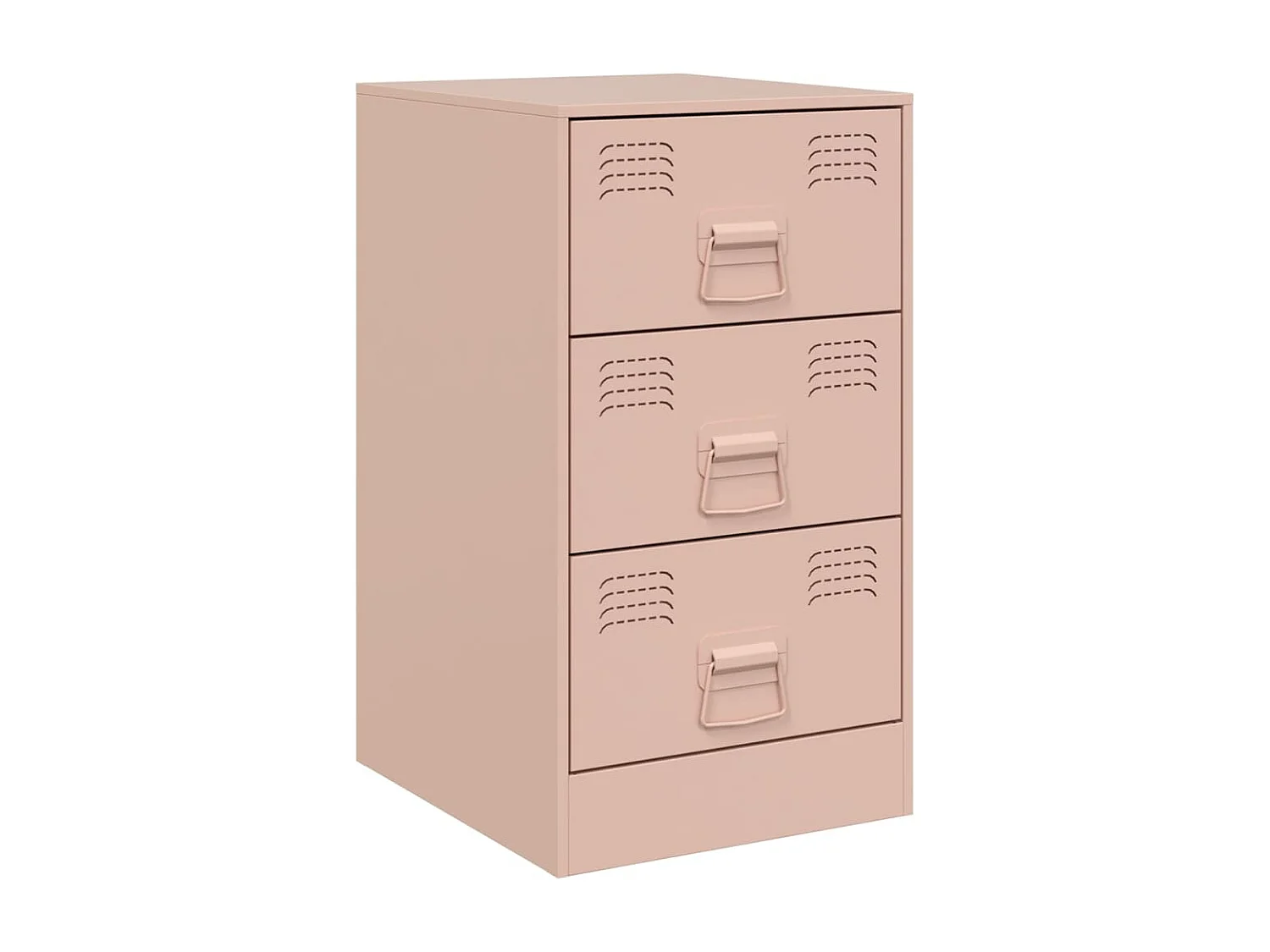 Hereford  Tables de chevet 2 pcs rose 34,5x39x62 cm acier