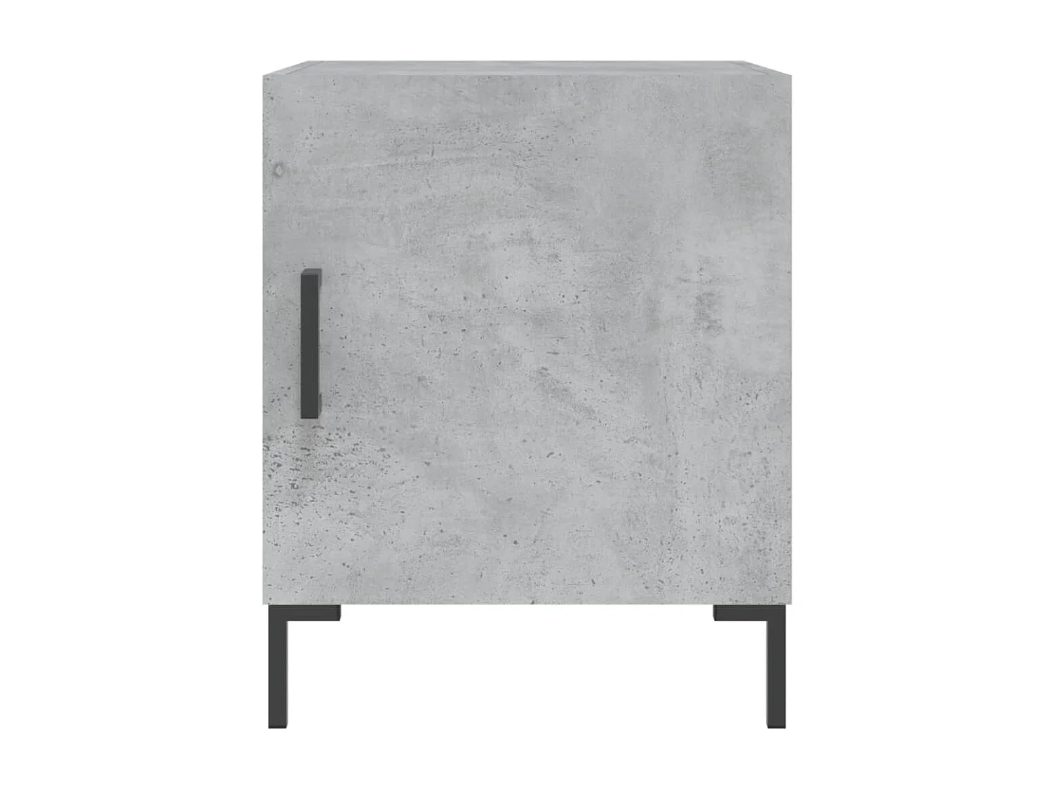 Emarente  Comodino Grigio Cemento 40x40x50 cm in Legno Multistrato