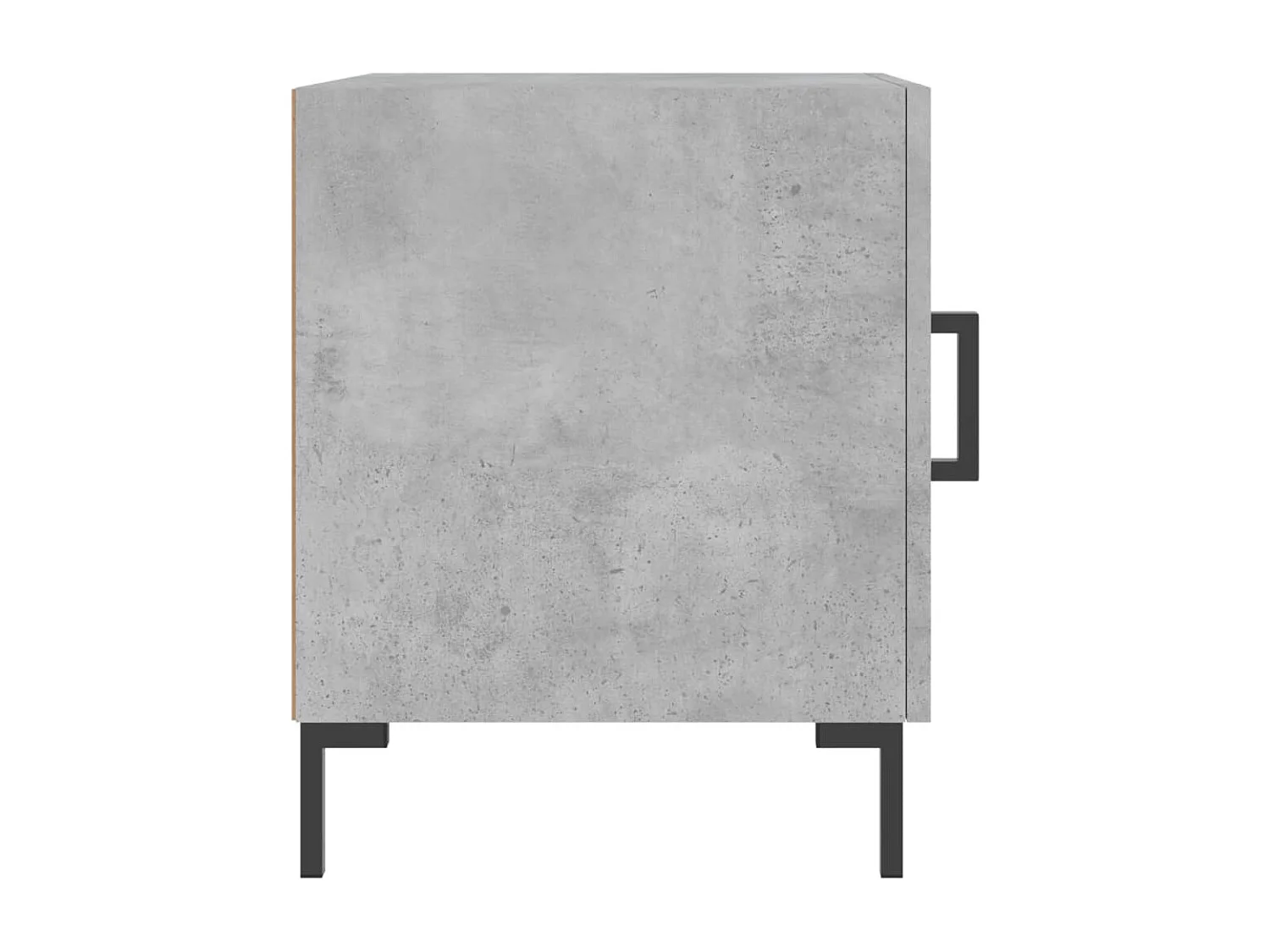 Emarente  Table de chevet gris béton 40x40x50 cm bois d’ingénierie