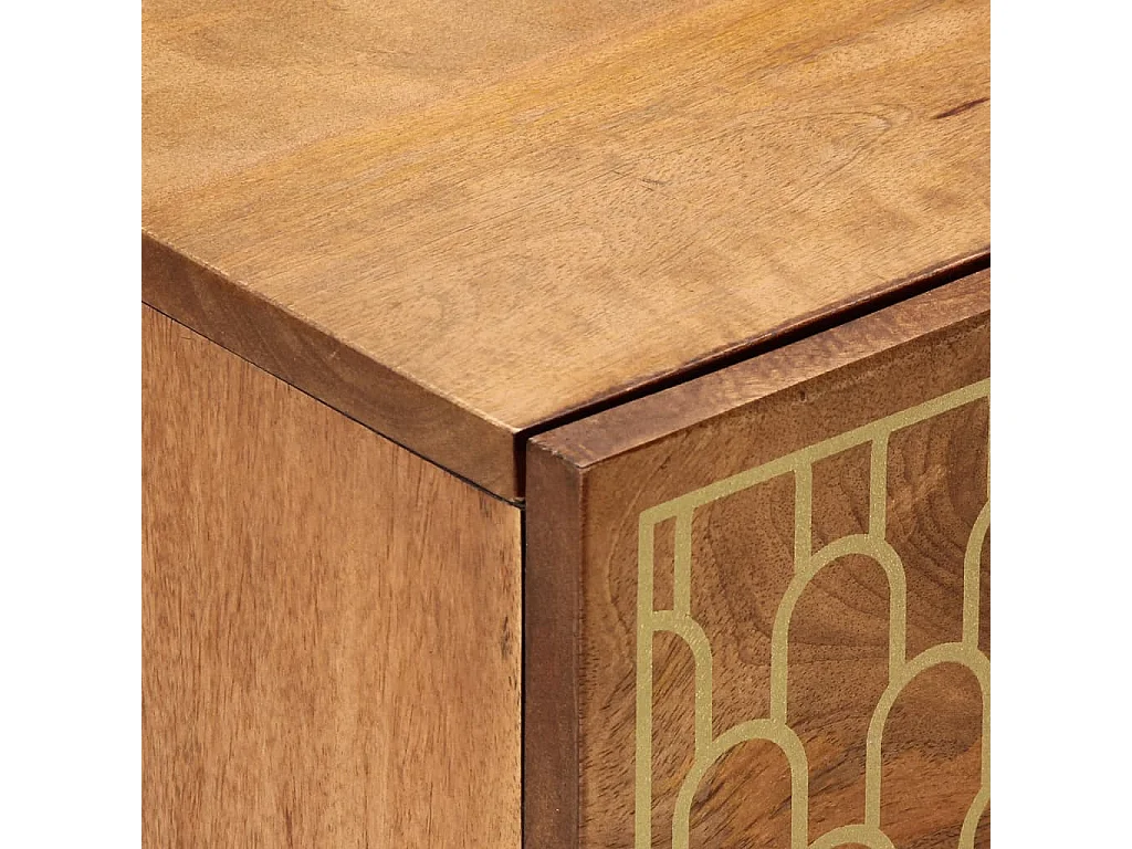 Cylene  Table de chevet 40x33x46 cm Bois de manguier solide