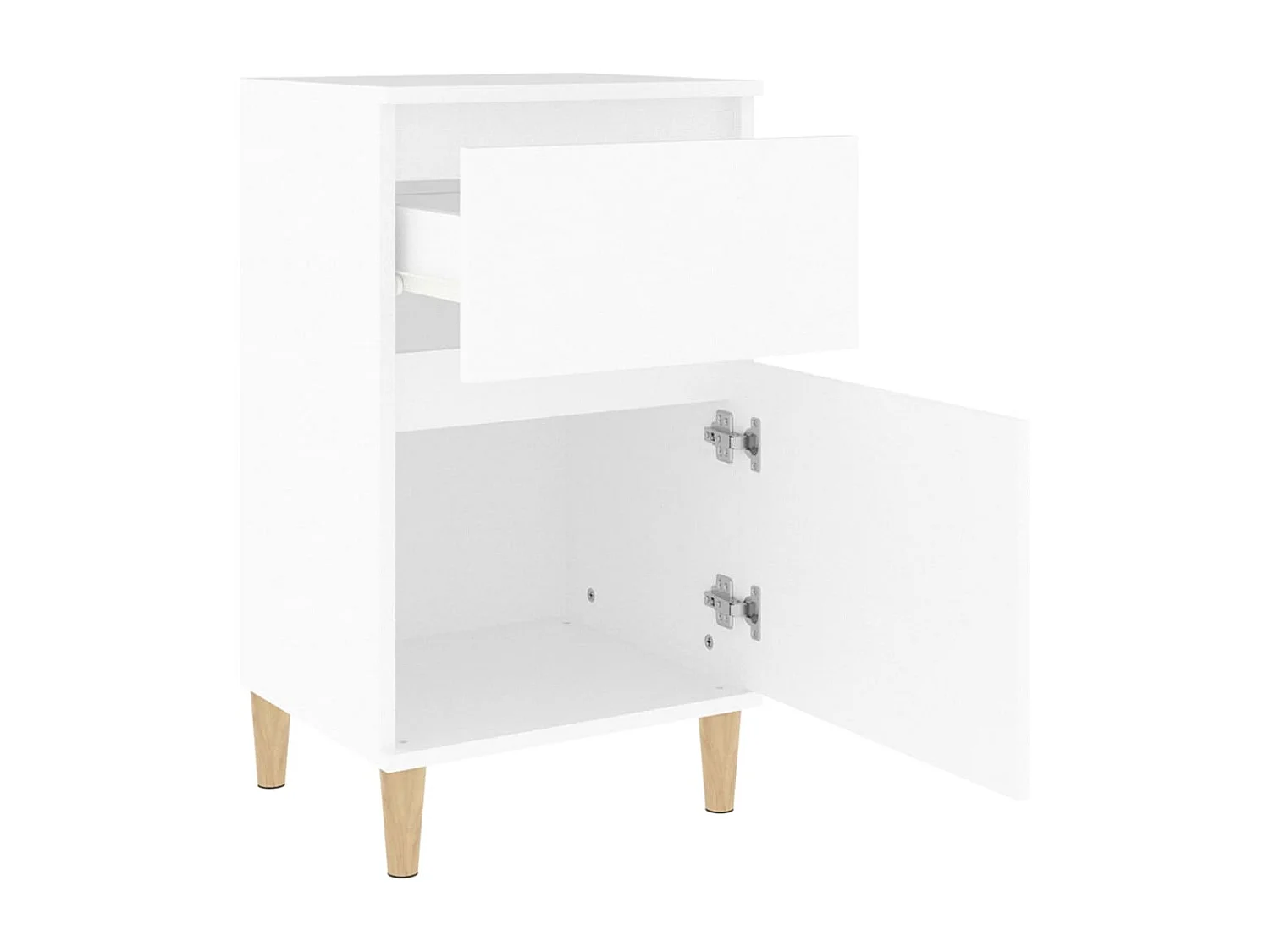 Bellevue  Table de chevet blanc 40x35x70 cm