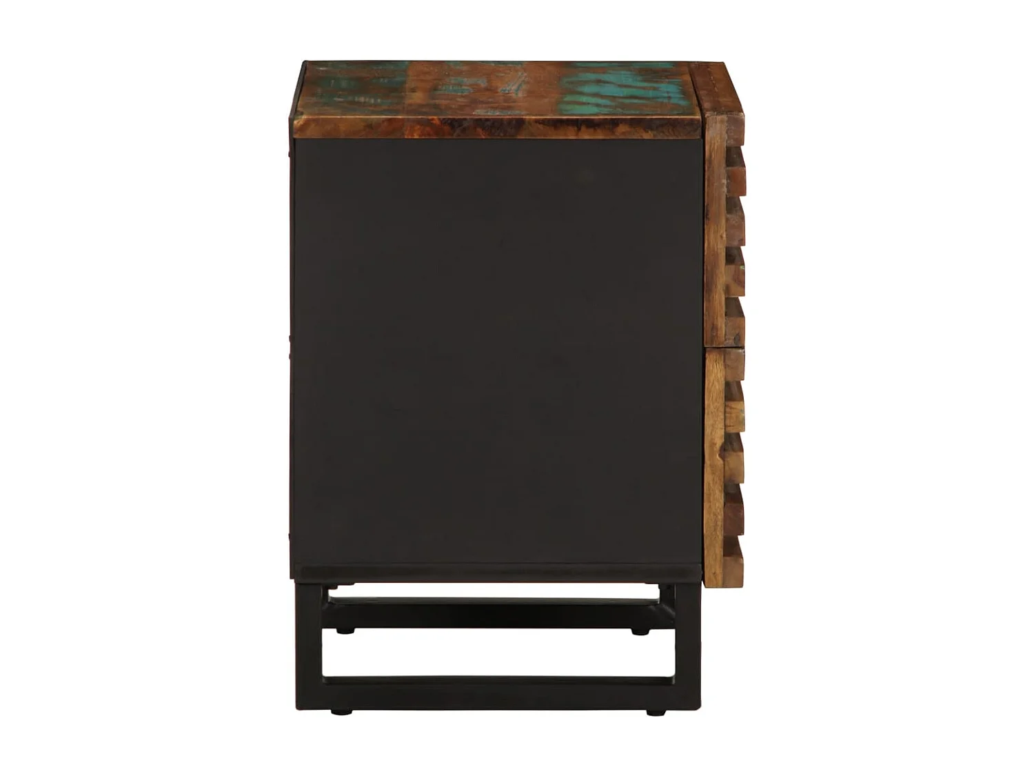 Janoah  Nachttische 2 Stk. 40x34x46 cm Altholz Massiv