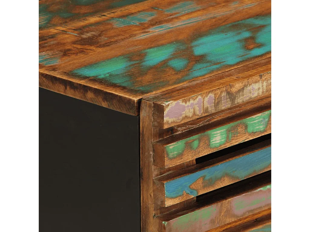 Janoah  Nachttische 2 Stk. 40x34x46 cm Altholz Massiv