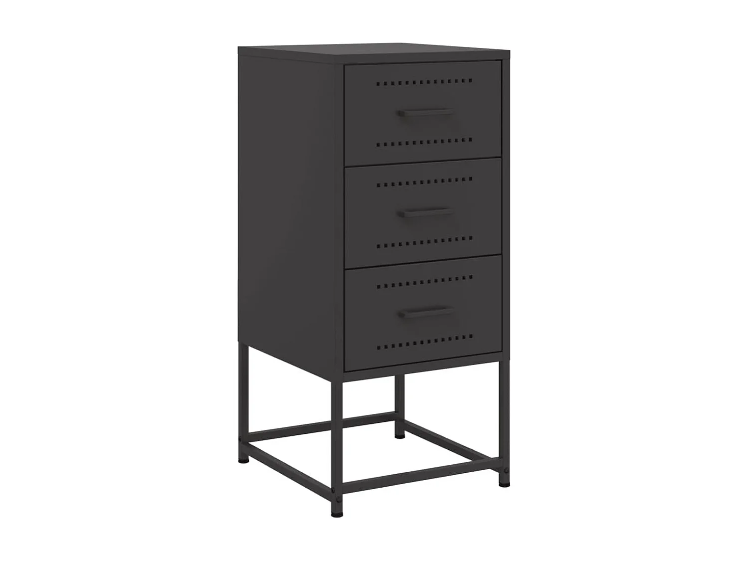 Isle of Hope  Table de chevet noir 36x39x78 cm acier