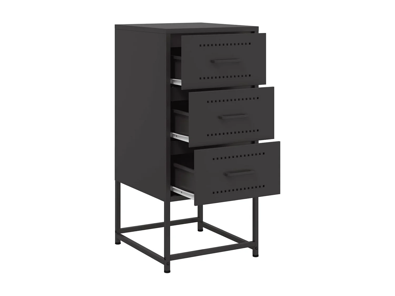 Isle of Hope  Table de chevet noir 36x39x78 cm acier