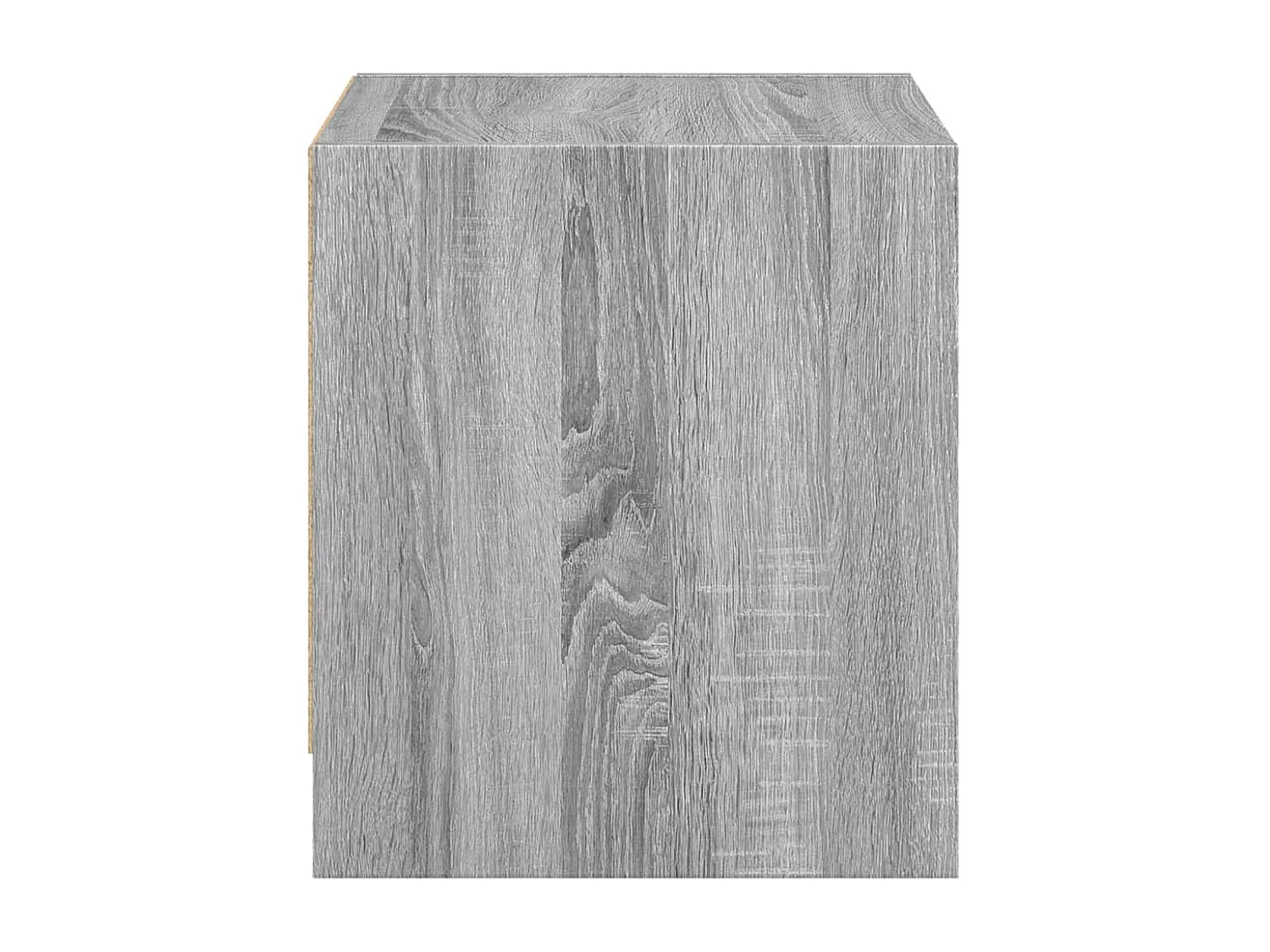 Butte  Table de chevet avec porte en verre sonoma gris 35x37x42 cm