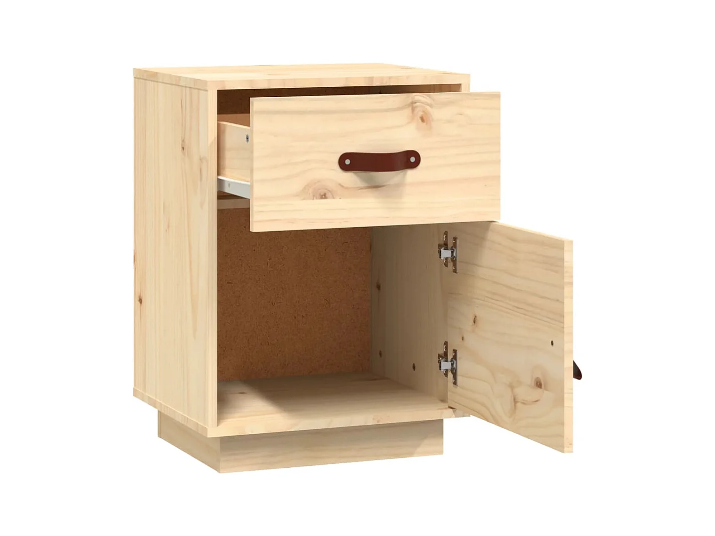 Yaldir  Table de chevet 40x34x55 cm Bois de pin solide