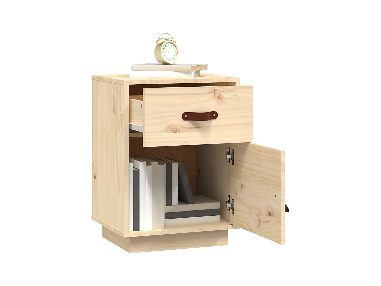 Yaldir  Nachtkastje 40x34x55 cm massief grenenhout