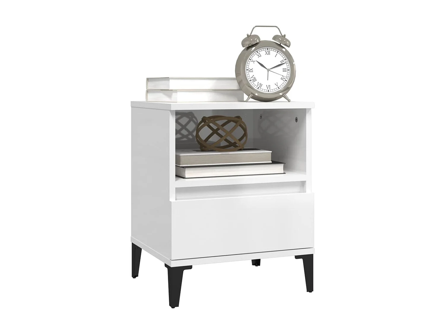 Centennial  Nachtkastje 40x35x50 cm hoogglans wit