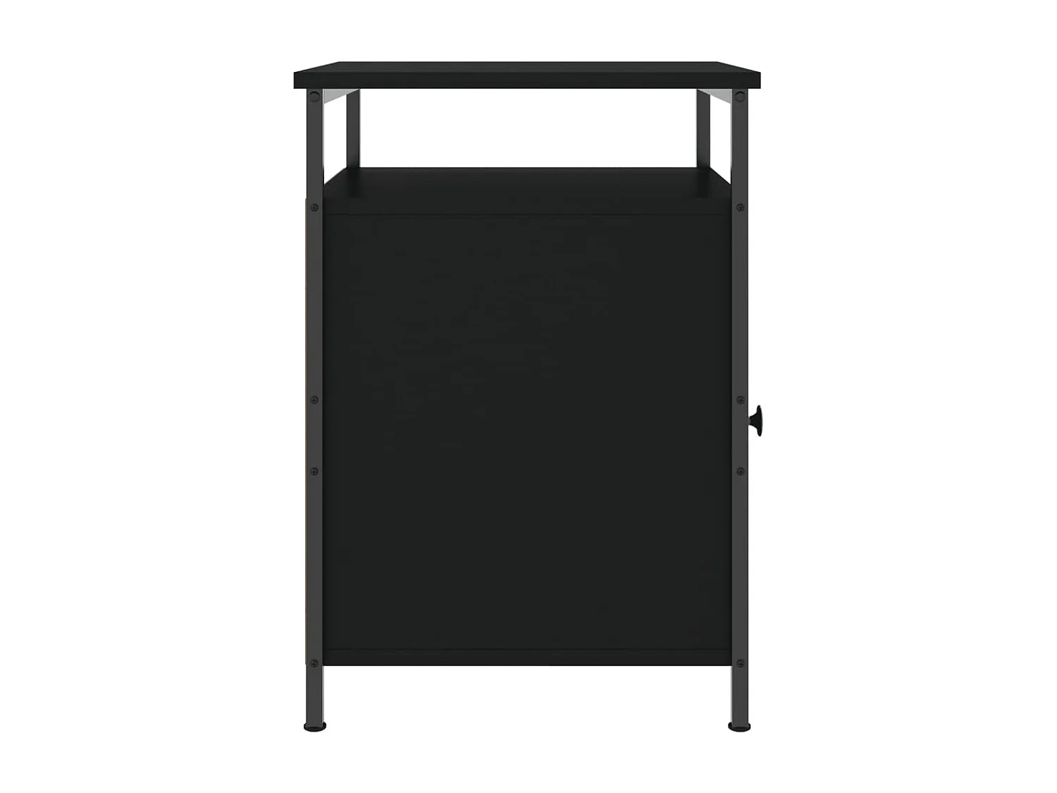 Jalindra  Nachttische 2 Stk. Schwarz 40x42x60 cm Holzwerkstoff