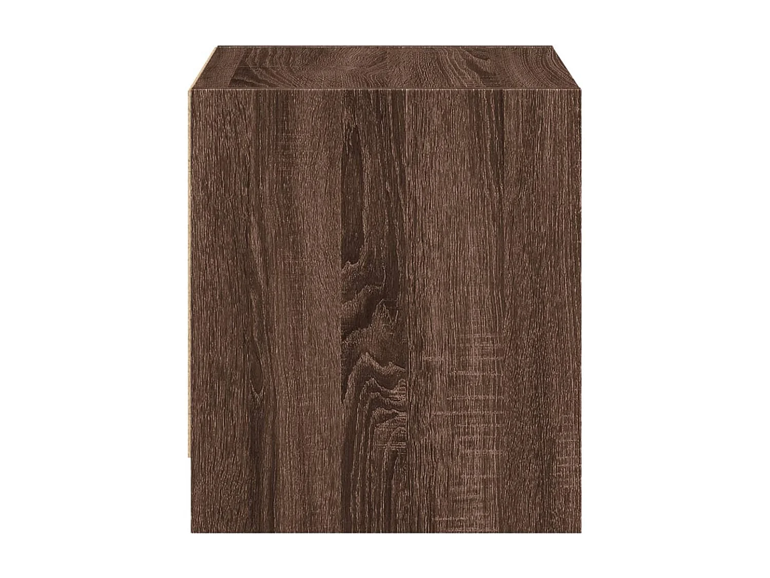 Butte  Nachtkastjes met glazen deuren 2 st 35x37x42 cm bruineikenkleur